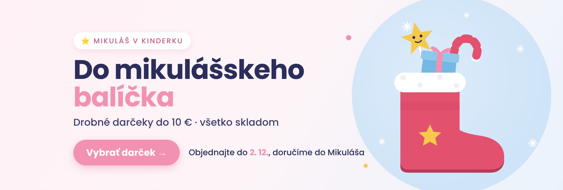 Do mikulášskeho balíčka – darčeky pre deti do 10 € skladom v Kinderku