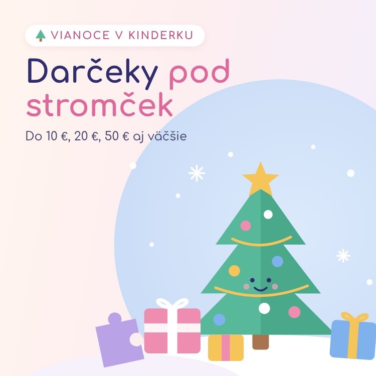 Darčeky pod stromček – vianočné darčeky pre deti v Kinderku