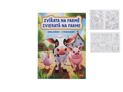 Omaľovánky Zvieratá na farme 20x27,5cm
