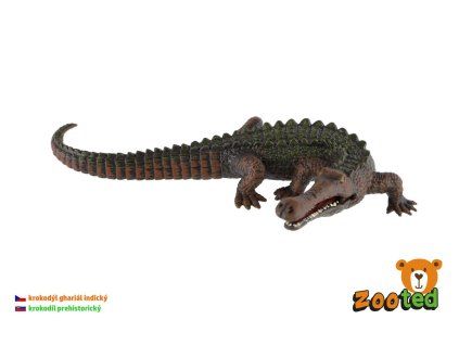 Krokodíl ghariál indický plast 17cm