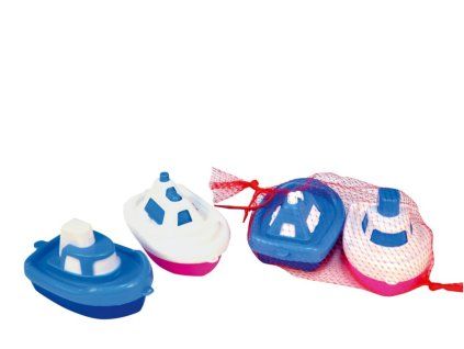 Loď/čln do vane plast 14cm 2ks v sieťke 24m+