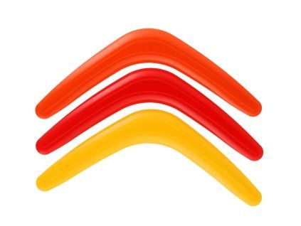 Bumerang plast 28cm 3 farby