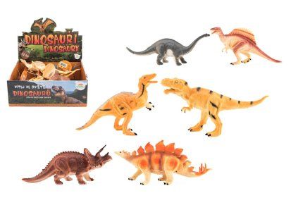 Dinosaury plast 16-18cm mix druhov 12ks v boxe