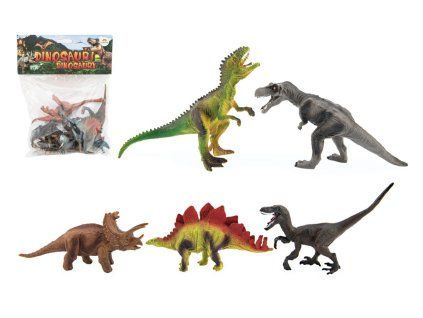 Dinosaurus plast 15-18cm 5ks v sáčku