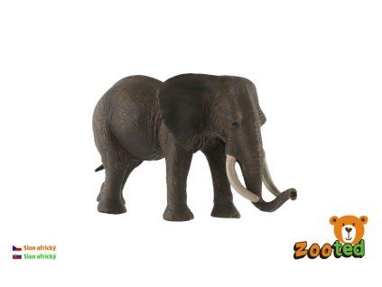Slon africký zooted plast 17cm