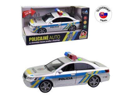 Policajné auto so zvukom