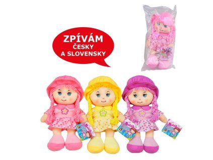 Textilná bábika spievajúca po slovensky