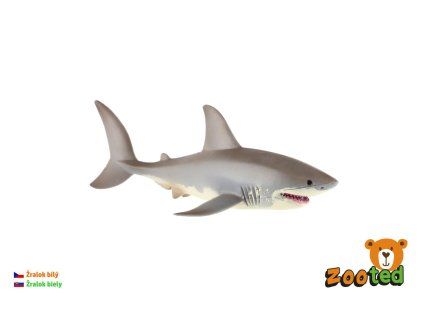 Žralok biely zooted plast 17cm