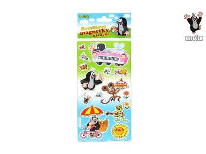 Magnety sada Krtko 2D plast/kov vo vrecku 10,5x27cm