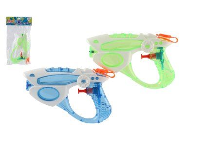 Vodná pištoľ plast 18cm 2 farby v sáčku