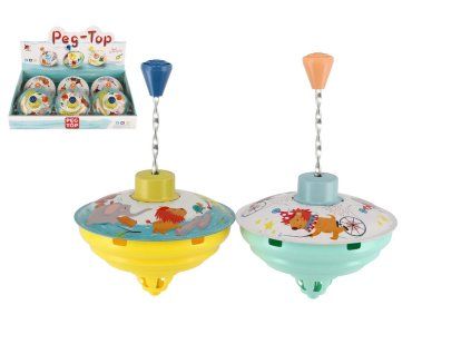 Káča točiaci priemer 12cm kov 2 farby 6ks v boxe