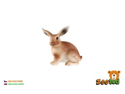 Zajac poľné mláďa zooted plast 6cm