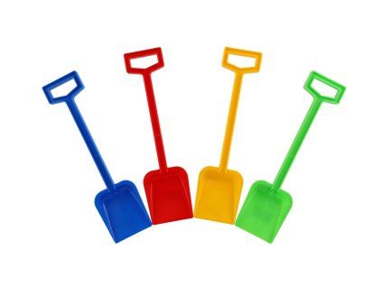Lopata plast 44cm 4 farby náradia