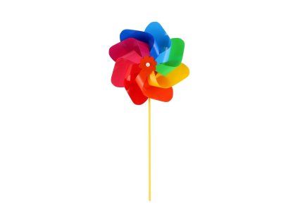 Veterník priemer 22cm farebný dúhový plast 47cm