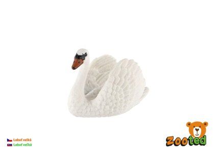 Labuť veľká zooted plast 7cm