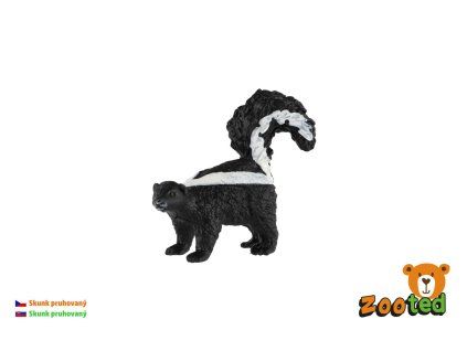 Skunk pruhovaný zooted plast 5cm