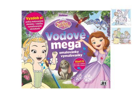 Vodové mega omaľovánky Maľuj vodou! Sofia Prvá 33x29cm