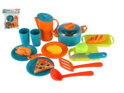 Kuchynská sada riadu plast v sáčku 28x28cm