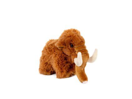 Mamut plyš 10x17cm hnedý 0m+