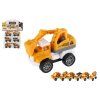 Auto stavebné mini 6ks plast 7-8cm na spätné natiahnutie v sáčku