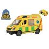 Auto ambulancia plast 12cm na zotrvačník 10ks v boxe