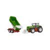 BRUDER 3452 Traktor Roadmax s čelným nakladačom a vozom