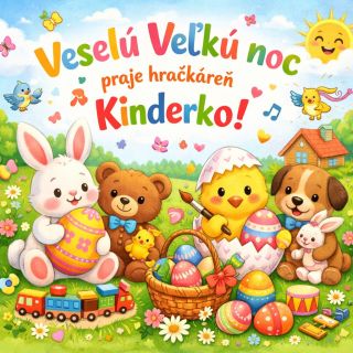 🌷🐣 Veselé veľkonočné sviatky! 🐰🌸 Hračkareň Kinderko praje všetkým malým aj veľkým zákazníkom krásnu Veľkú noc plnú...