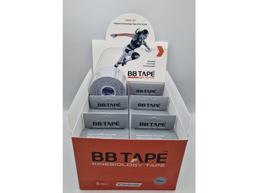 BB Tape balení 6ks - šedá