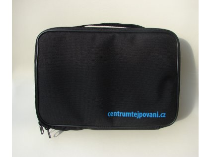 L&L Praktická taštička na tejpy - černá - 25cm x 17cm x 9cm - černá s (Barva černá s růžovým nápisem)