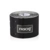 fasciq accessories fascia trigger point product black roll kinesiology tape with holes 5cm x 5m front view lr image1