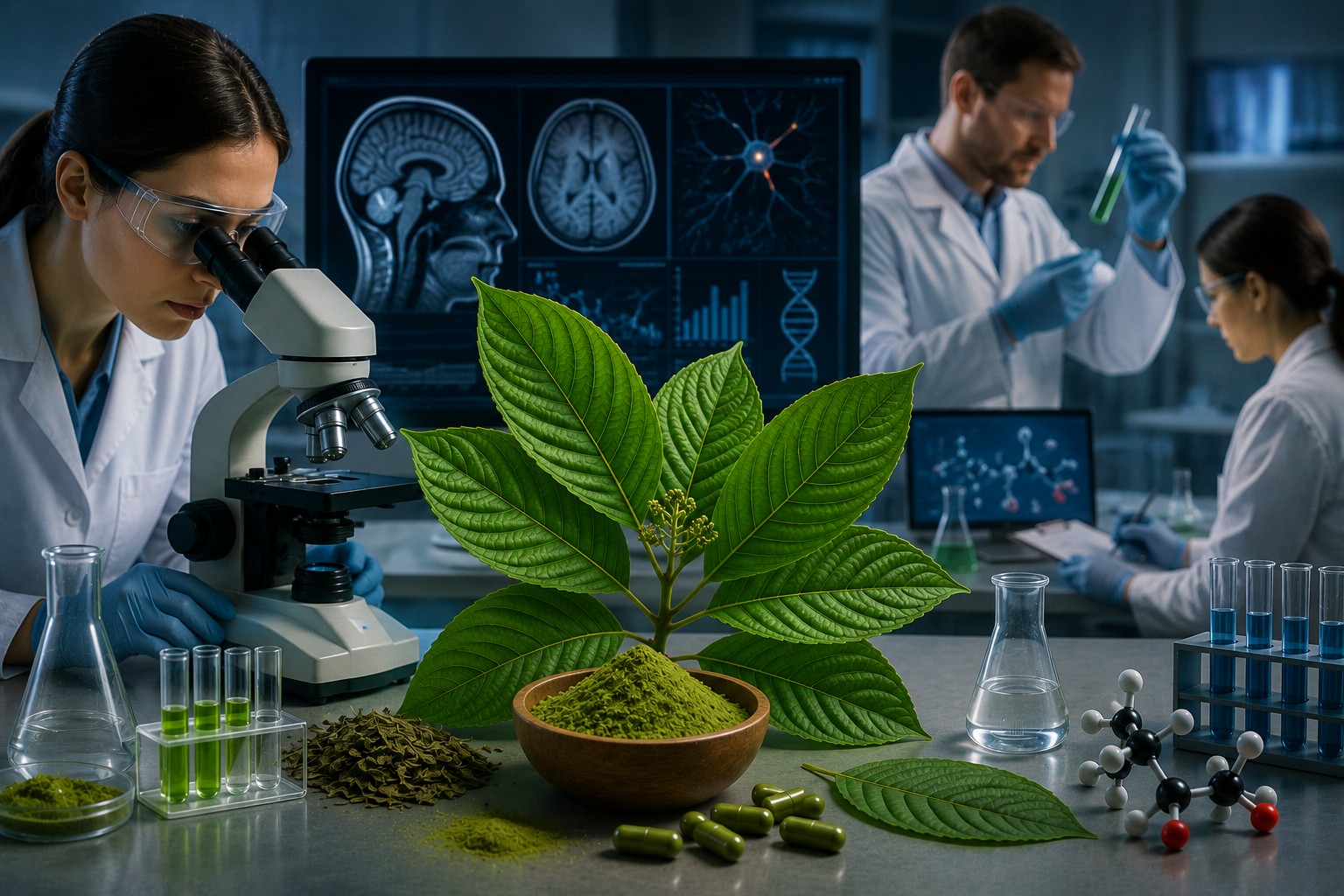 Jak se kratom zkoumá ve vědě