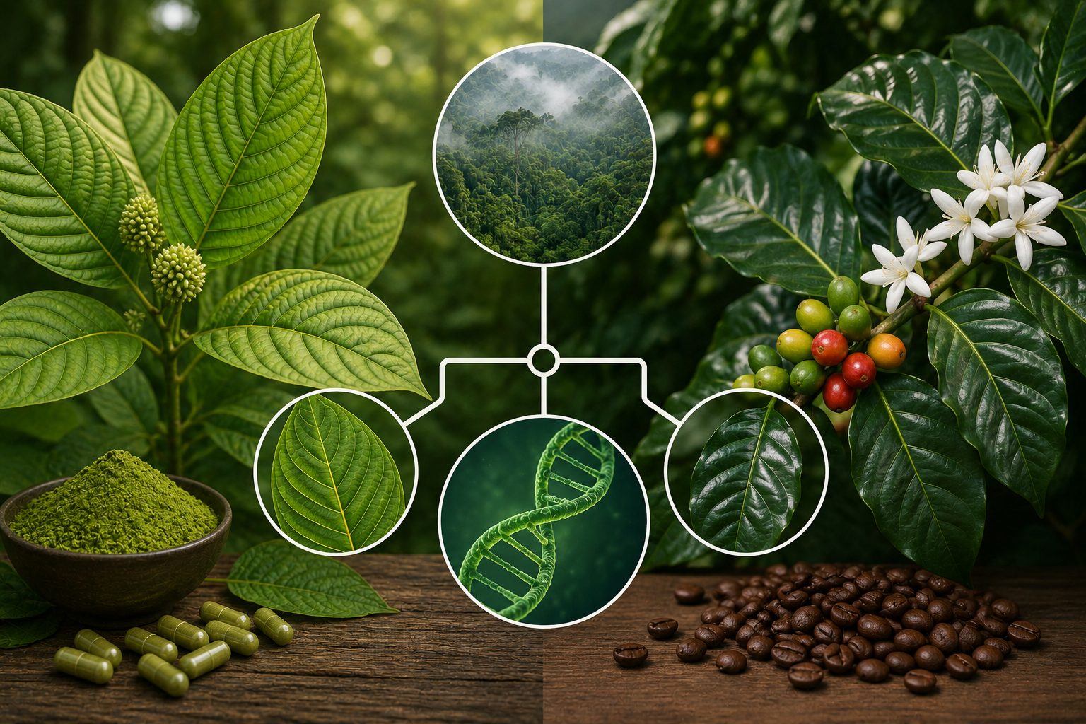 Je pravda, že kratom pochází z rodiny kávovníků?