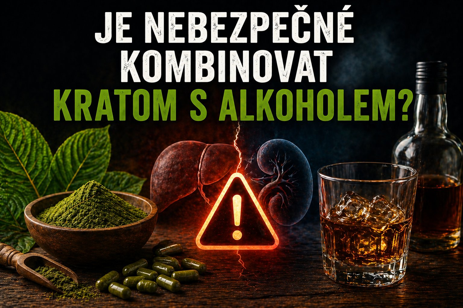 Je nebezpečné kombinovat kratom s alkoholem?