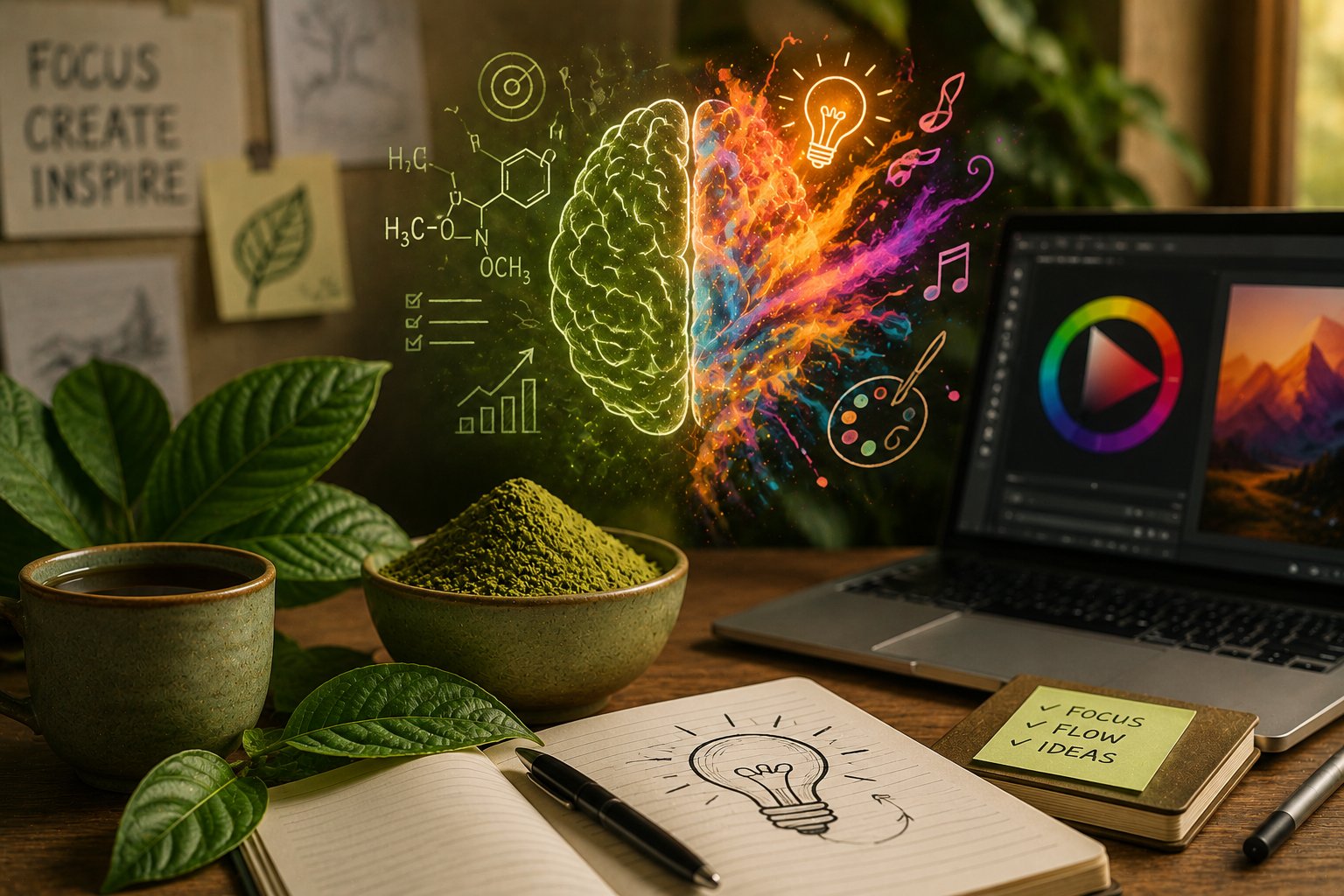 Pomáhá kratom s kreativitou při psaní nebo designu?