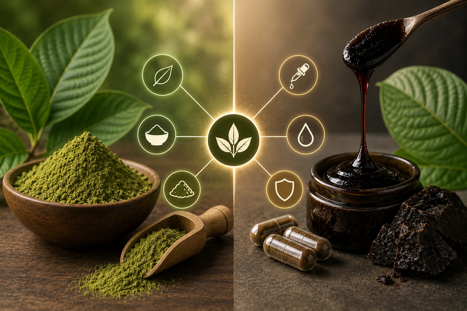 Co je to kratomový extrakt a proč je silnější než běžný prášek?