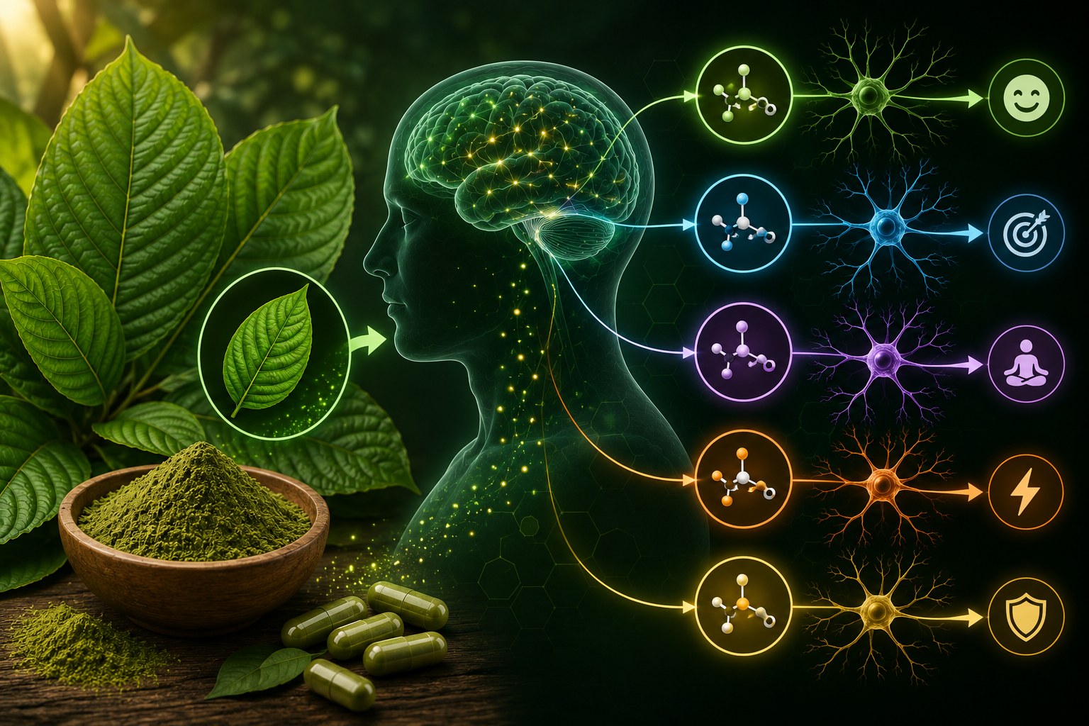 Jaký je vztah kratomu a neurotransmiterů