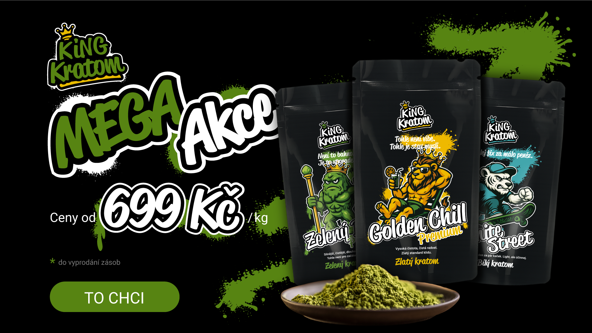 Mega akce. Cena od 699 za kilo
