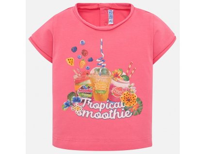 Tričko s krátkým rukávem Smoothie růžové BABY Mayoral
