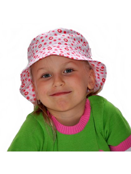 Klobouček plátno kvítka Kings.cz