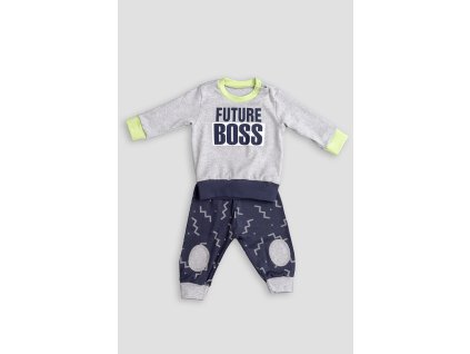 Pyžamo FUTURE BOSS BABY šedé Extreme Intimo