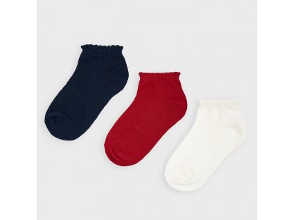 3 pack ponožek červeno-modré MINI Mayoral