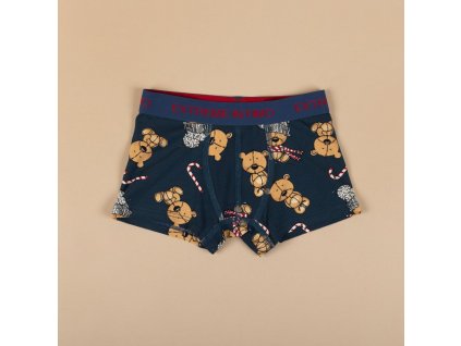 Boxerky Vánoční Medvídci tmavě modré Extreme Intimo
