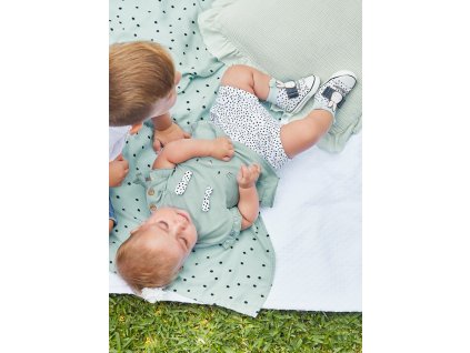 Set trička s krátkým rukávem a šortek ZAJÍČEK mint NEWBORN Mayoral