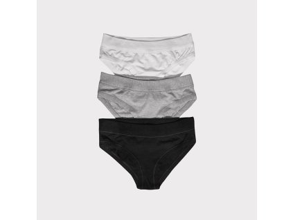 Dámské kalhotky 3 pack jednobarevné černá  Extreme Intimo
