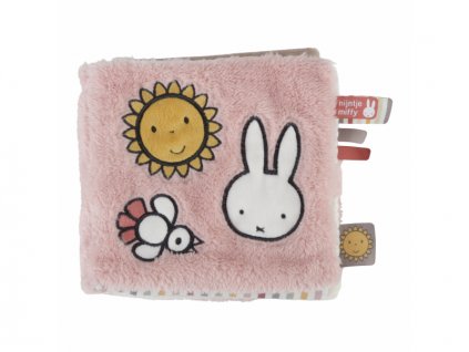 LITTLE DUTCH TEXTILNÍ KNÍŽKA S AKTIVITAMI KRÁLÍČEK MIFFY FLUFFY PINK