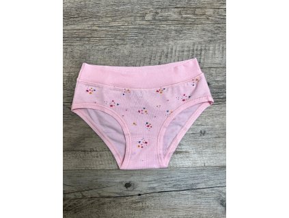 Kalhotky s květinkami světle růžové Pleas