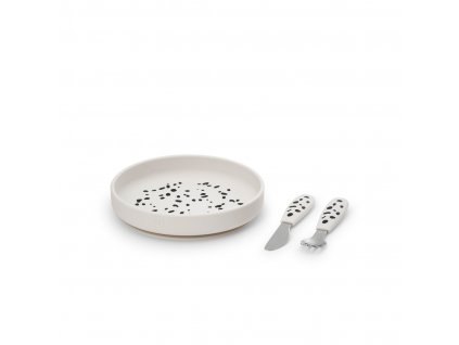 7333222020901 60246201416NA Silicone Plate Set Dalmatian Dots PP