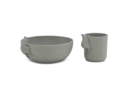 KS3260 BUNNY BOWL AND CUP SET WHALE Extra 0