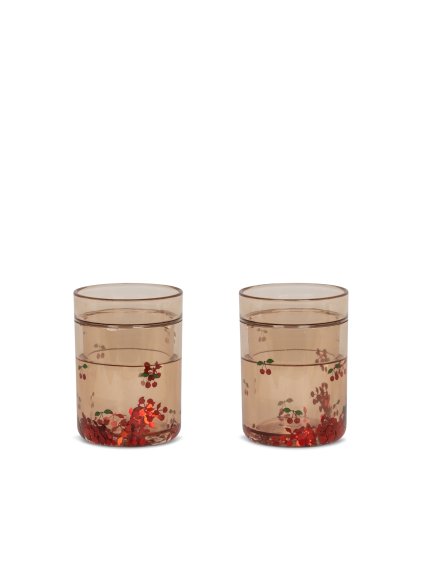 KS5069 2 PACK GLITTER CUPS CHERRY Main