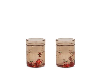 KS5069 2 PACK GLITTER CUPS CHERRY Main